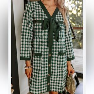 Entro Women’s - Audrey V-neck Button Up Dress M (New)